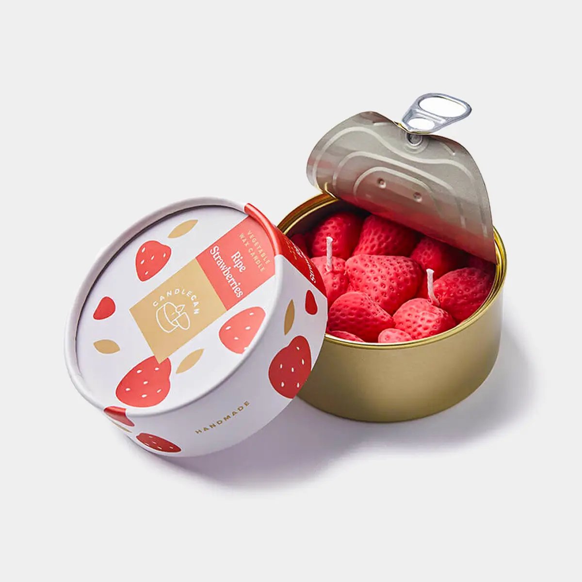 Strawberry Tin Candle - Candle