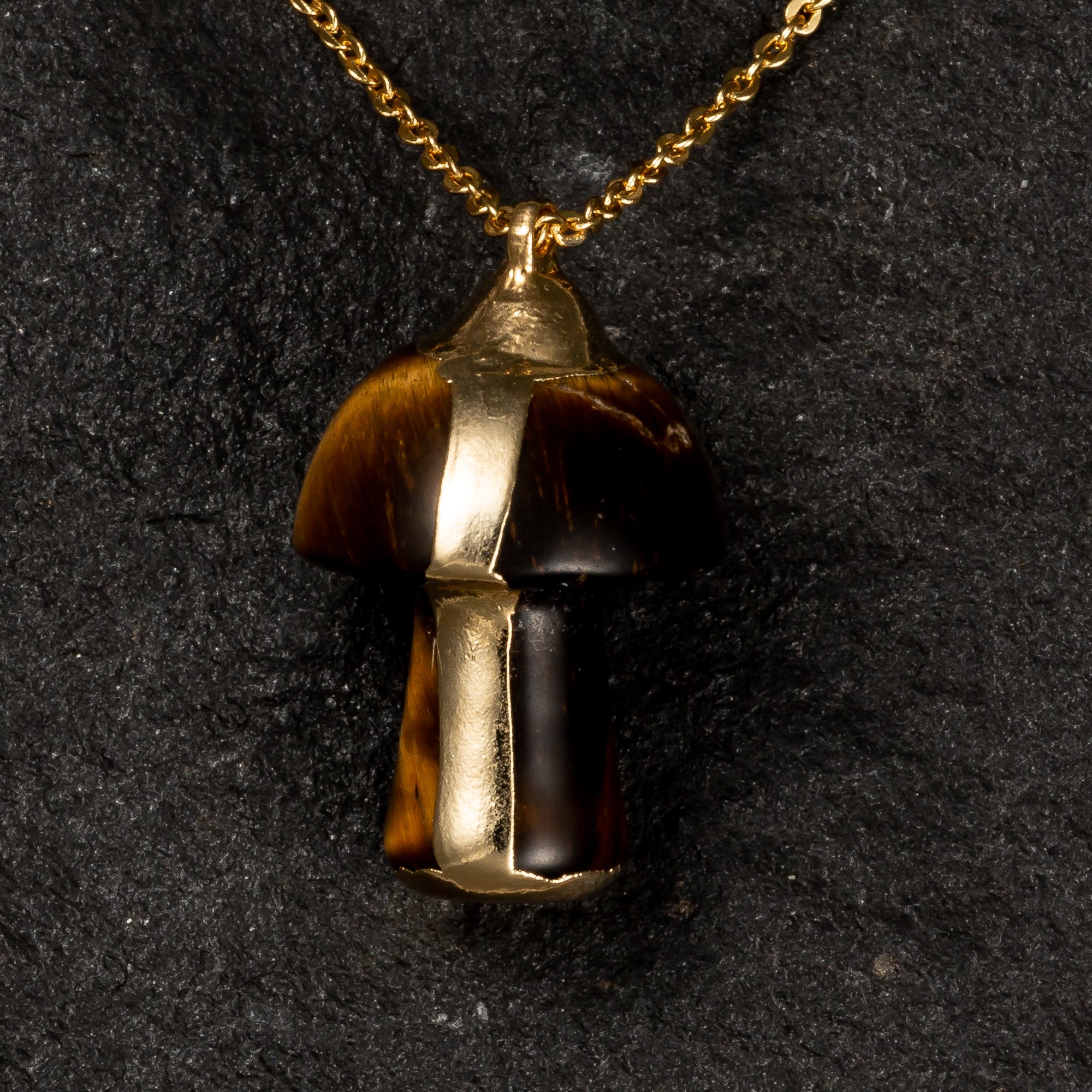 The Magical Mushroom Necklace (24k Gold Plated) - Necklaces