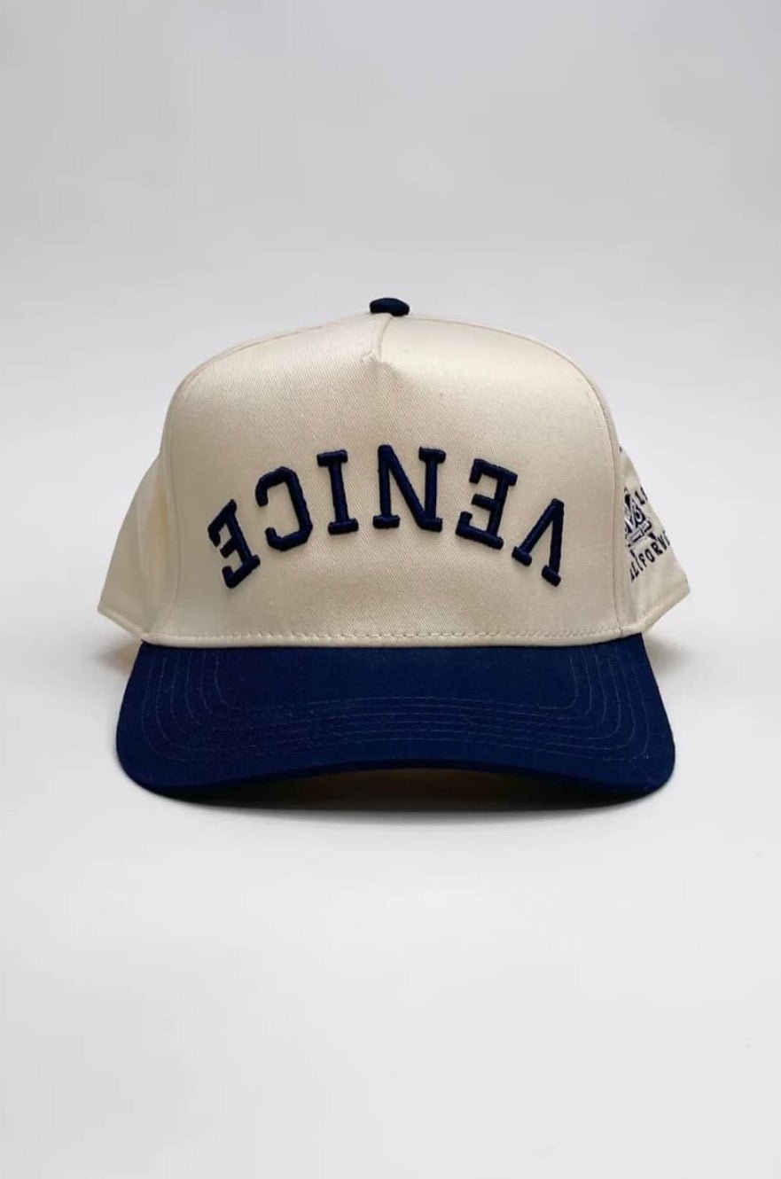 Venice Baseball Cap (Natural/Navy) - Hat