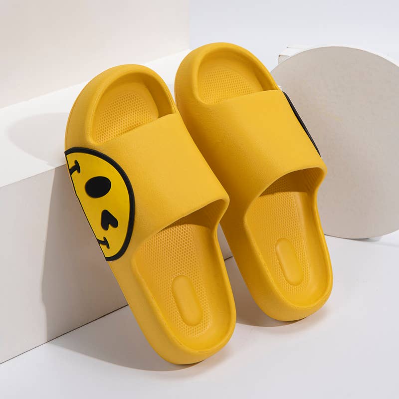 Wink Rubber Slippers (Yellow) - Small (US 5 / EUR 35-36) - Slippers